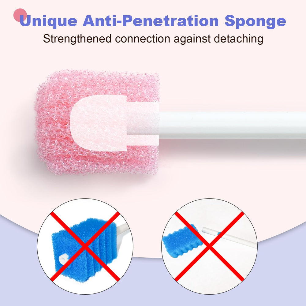 Enhanced rod-sponge connection preventing detachment