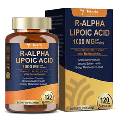 Hero image of R-ALA 1000mg with Benfotiamine bottle