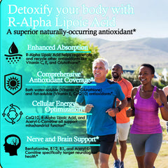 Ingredients collage: Acetyl-L-Carnitine, Reduced Glutathione, NAC, CoQ10