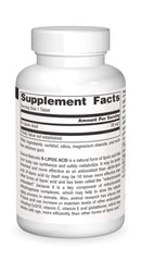 Close-up of R-Lipoic Acid 50mg tablets