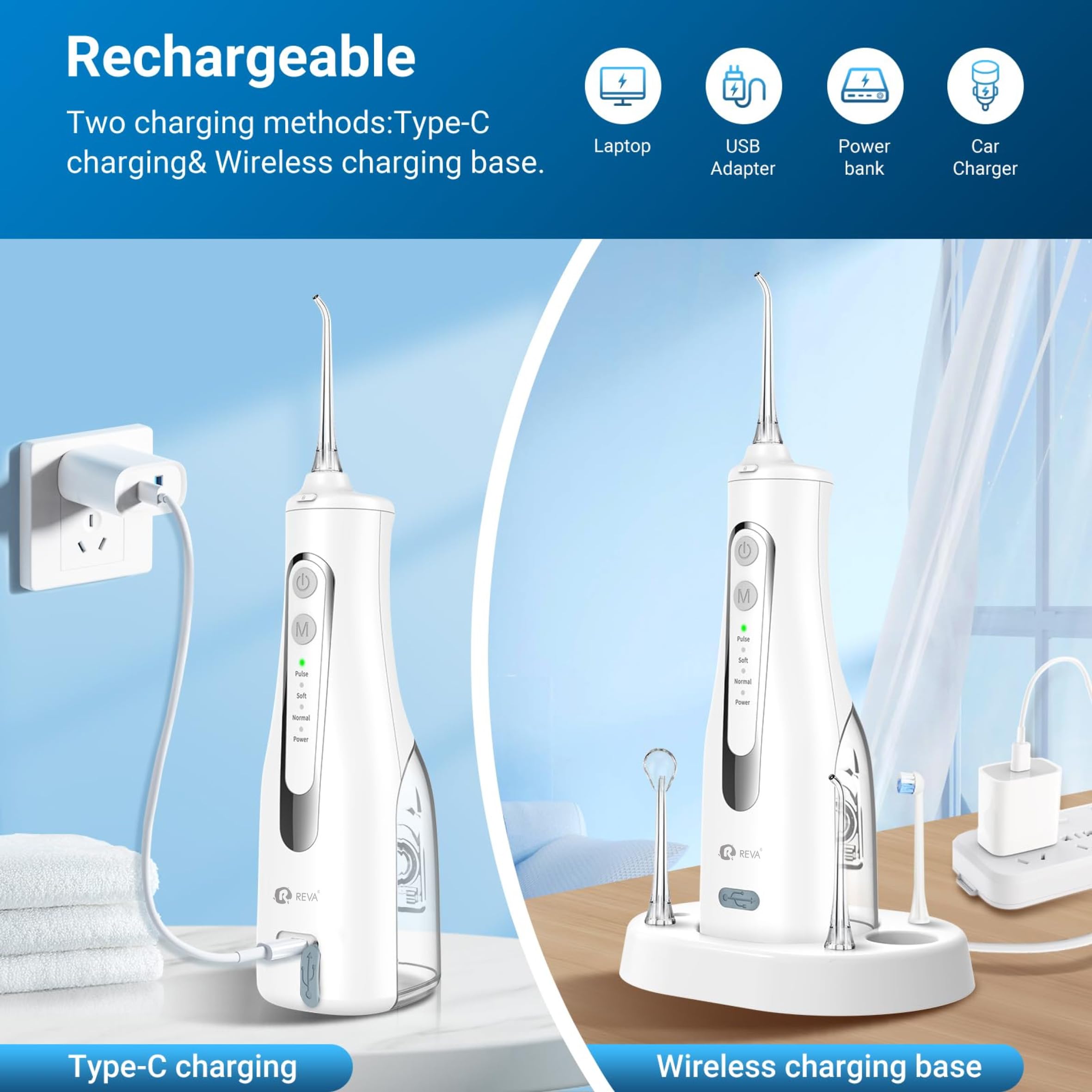 Cleaning braces and dental implants with flosser