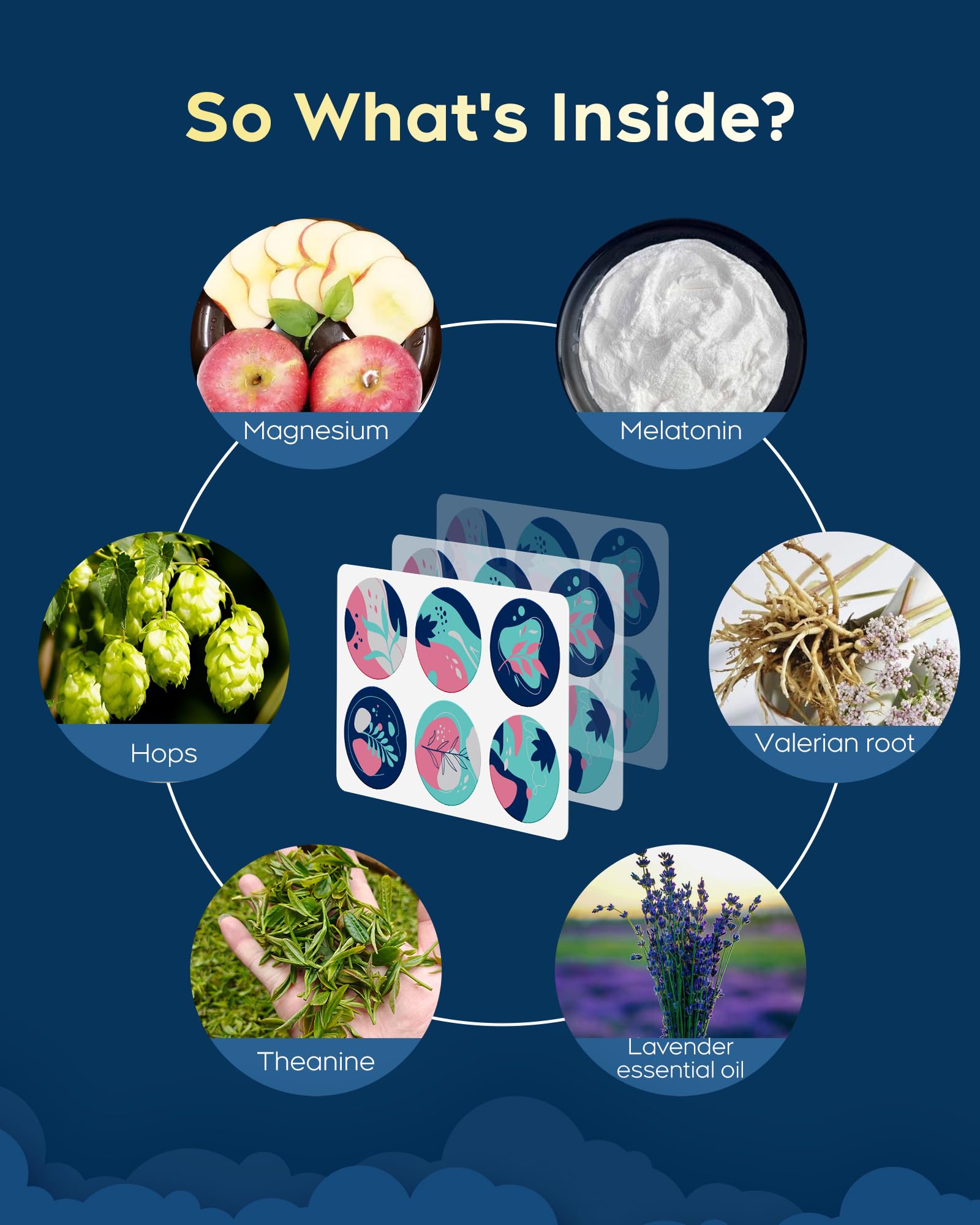 Close-up of RAAYAM Sleep Patches being applied to skin