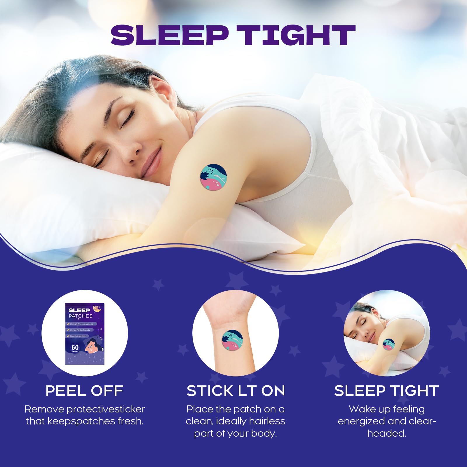 Close-up of RAAYAM Sleep Patch