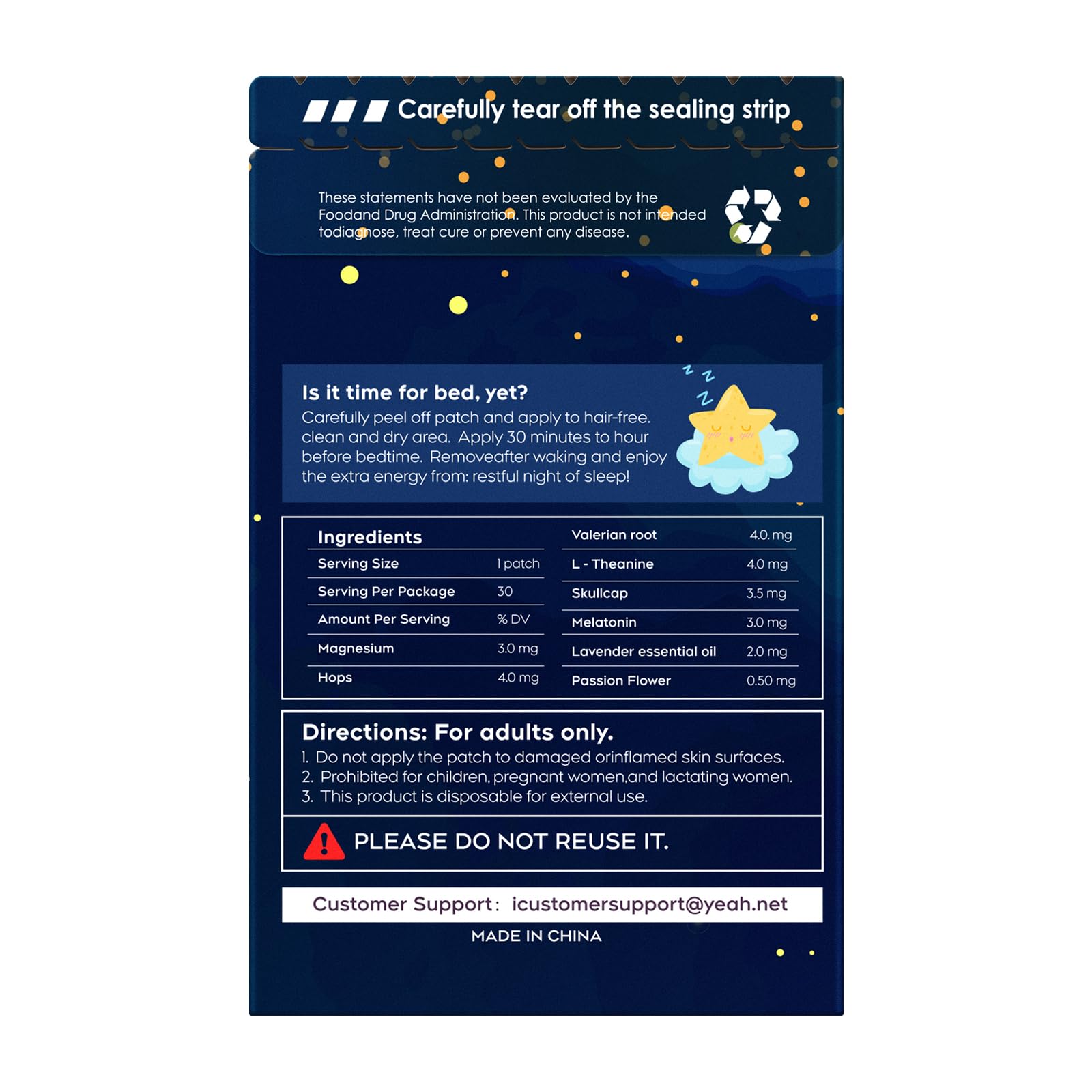 Adults using RAAYAM sleep patches