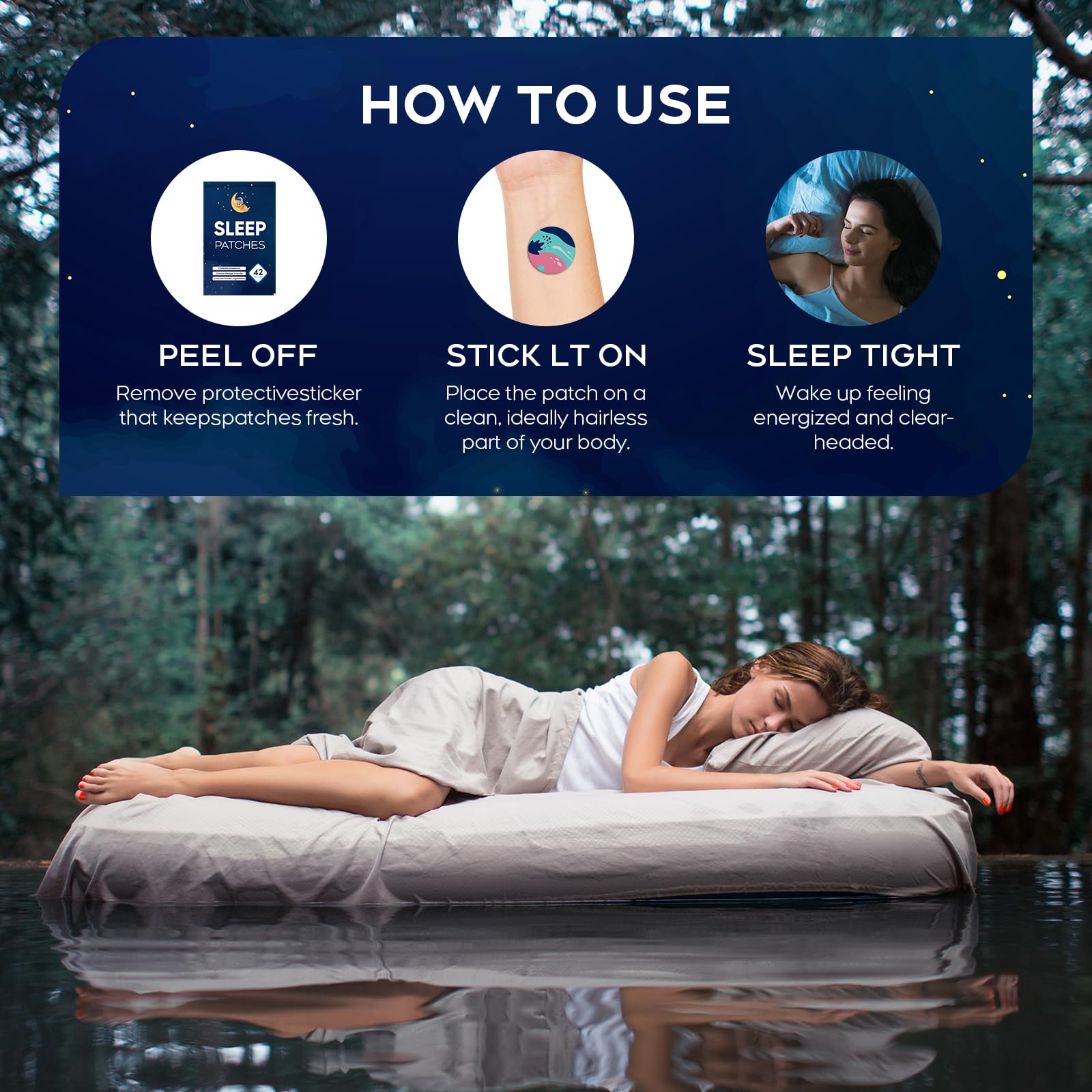 Night-time use with RAAYAM sleep patches