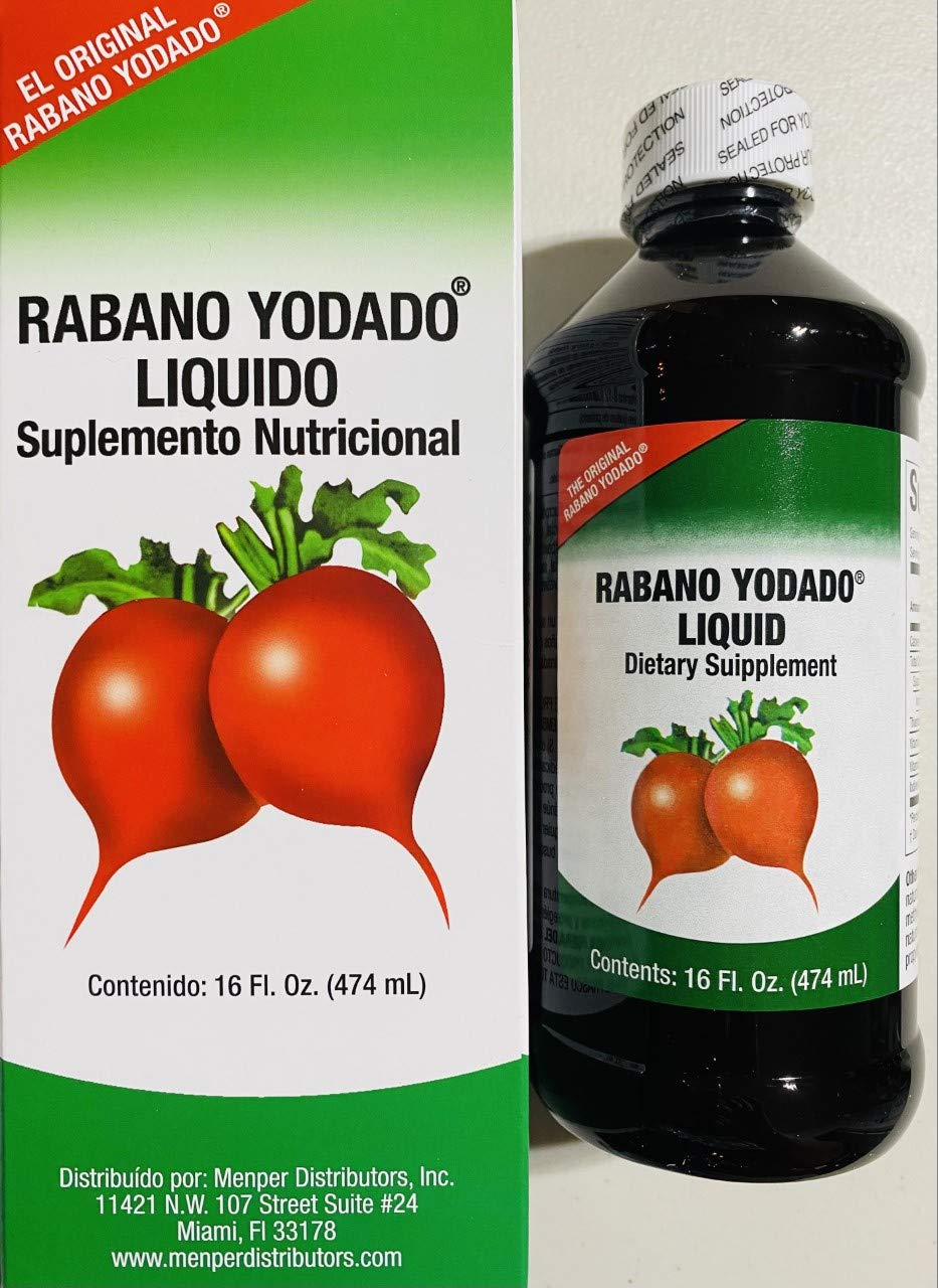 Rabano Yodado Liquid 16oz bonus size bottle