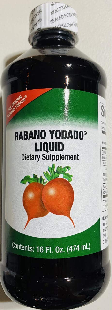 Vitamin B12, B6 and Thiamin ingredients in Rabano Yodado Liquid
