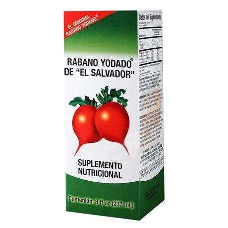 Front view of Rabano Yodado El Salvador 8 oz bottle