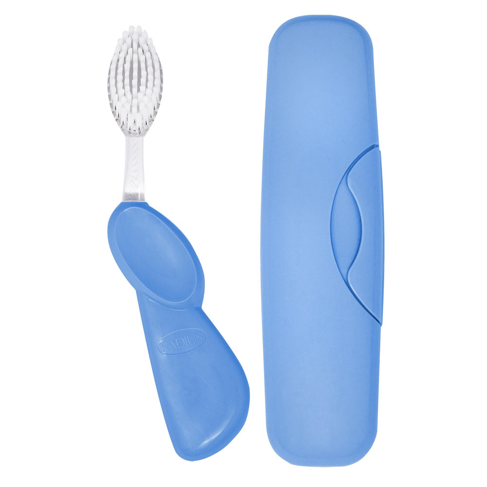 RADIUS Big Brush toothbrush in pastel periwinkle blue
