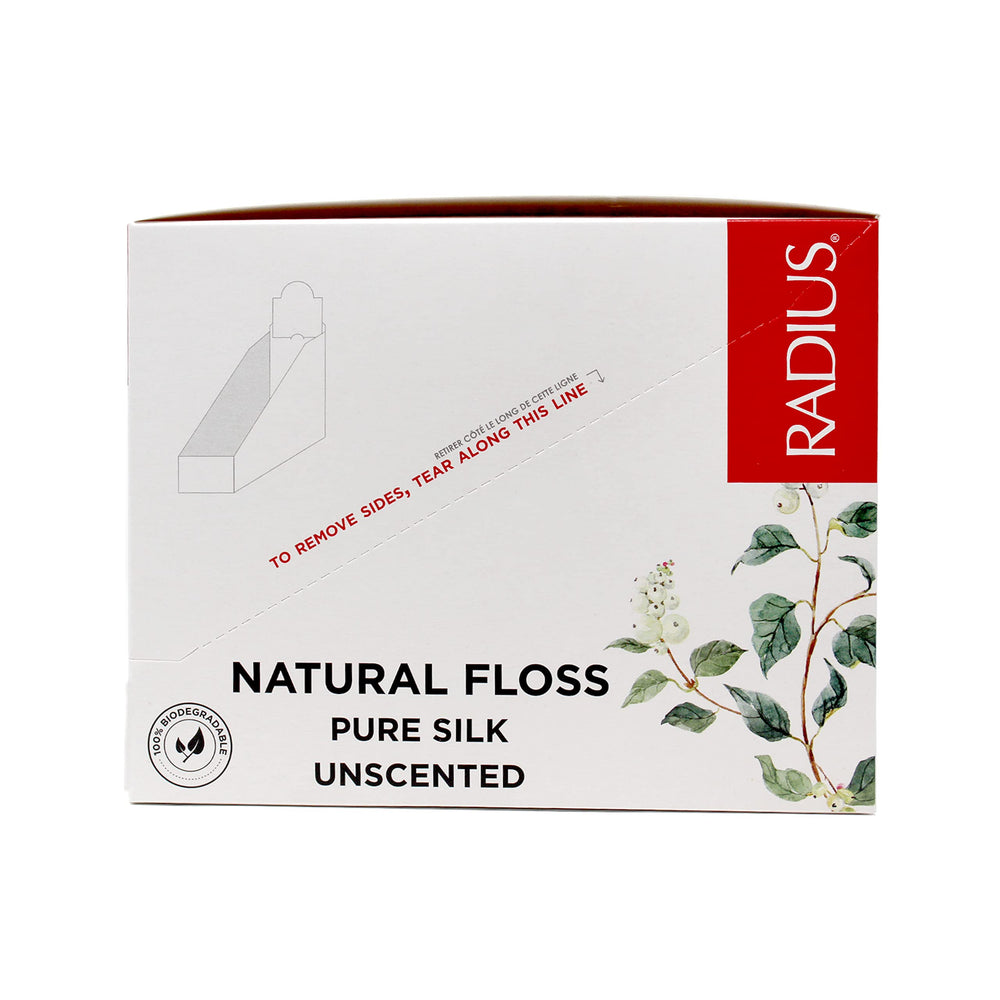 Soft and smooth biodegradable floss wrapped in candellilla wax