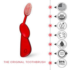 Close-up of dense bristles on the RADIUS Original Toothbrush