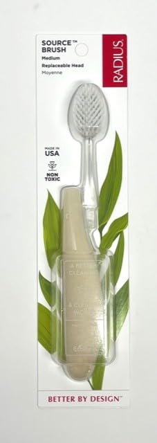 Back view of RADIUS Source Toothbrush showing compact head