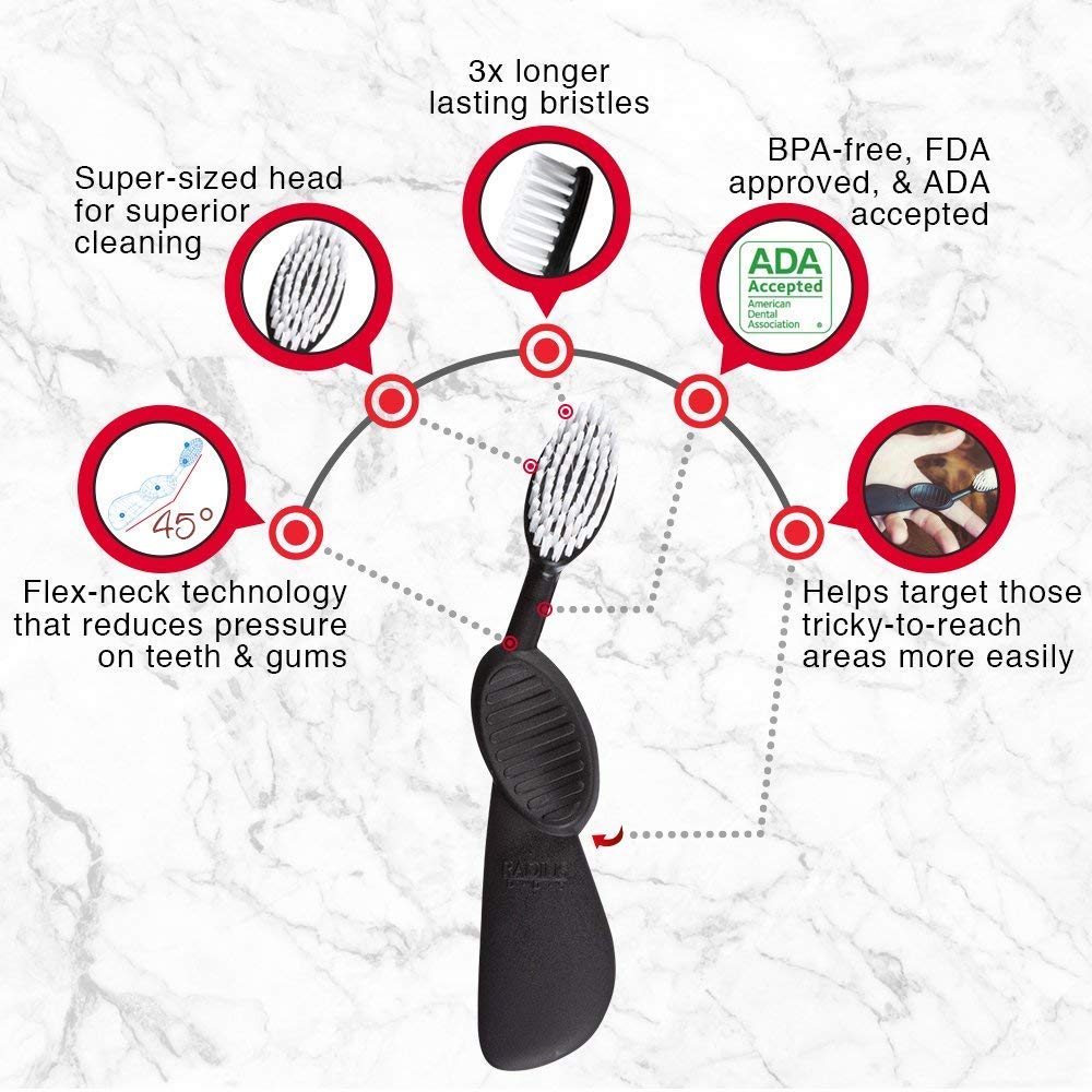 Vegetable-based nylon bristles detail