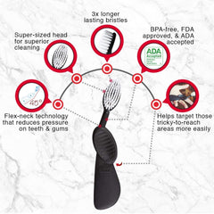 Vegetable-based nylon bristles detail