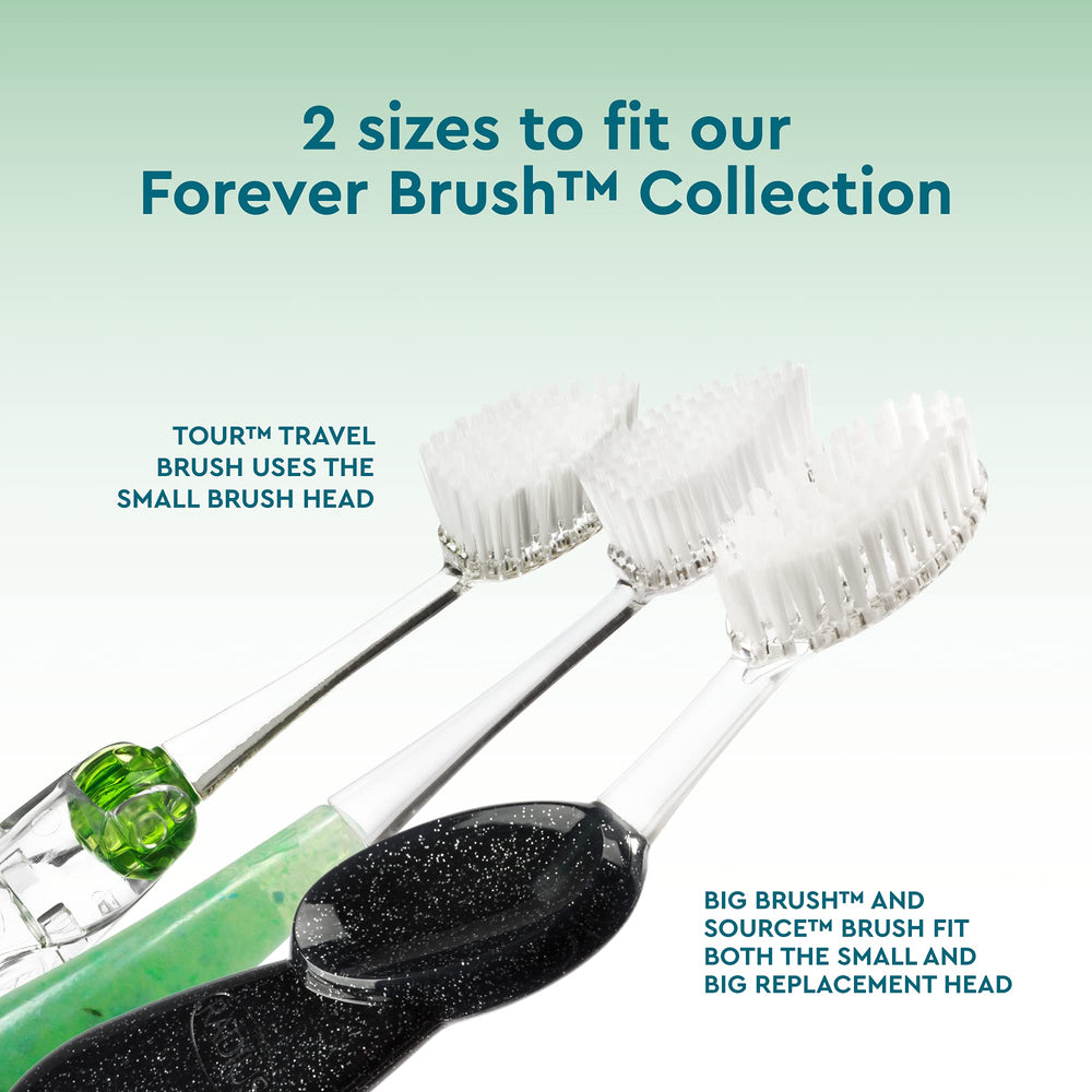 Wide brushing surface on RADIUS replacement head