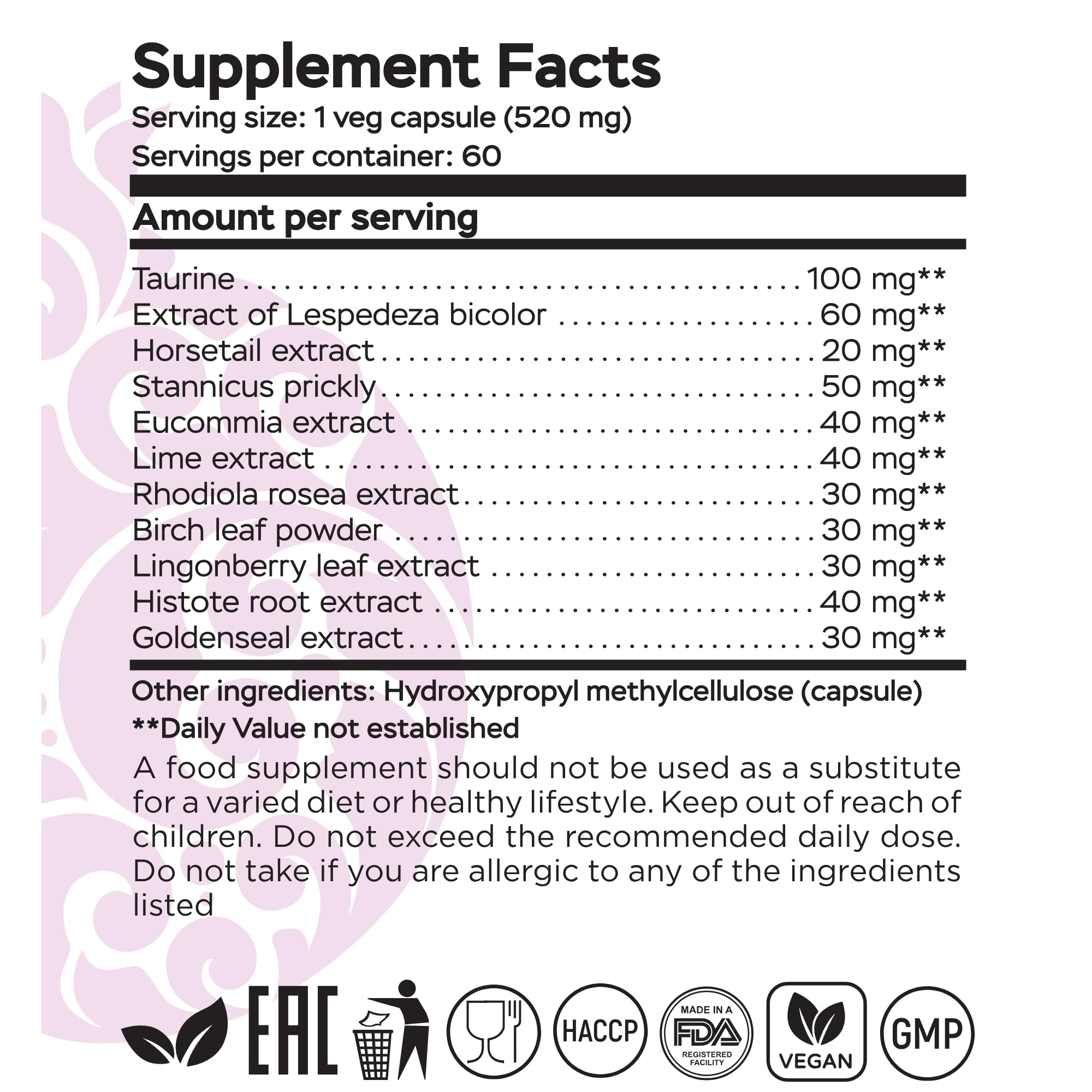 RaDoTech Edema Relife packaging package and cap