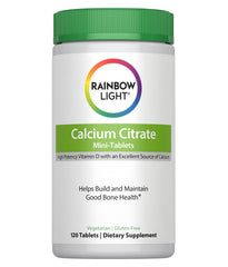Rainbow Light Calcium Citrate with Vitamin D bottle, 120 count
