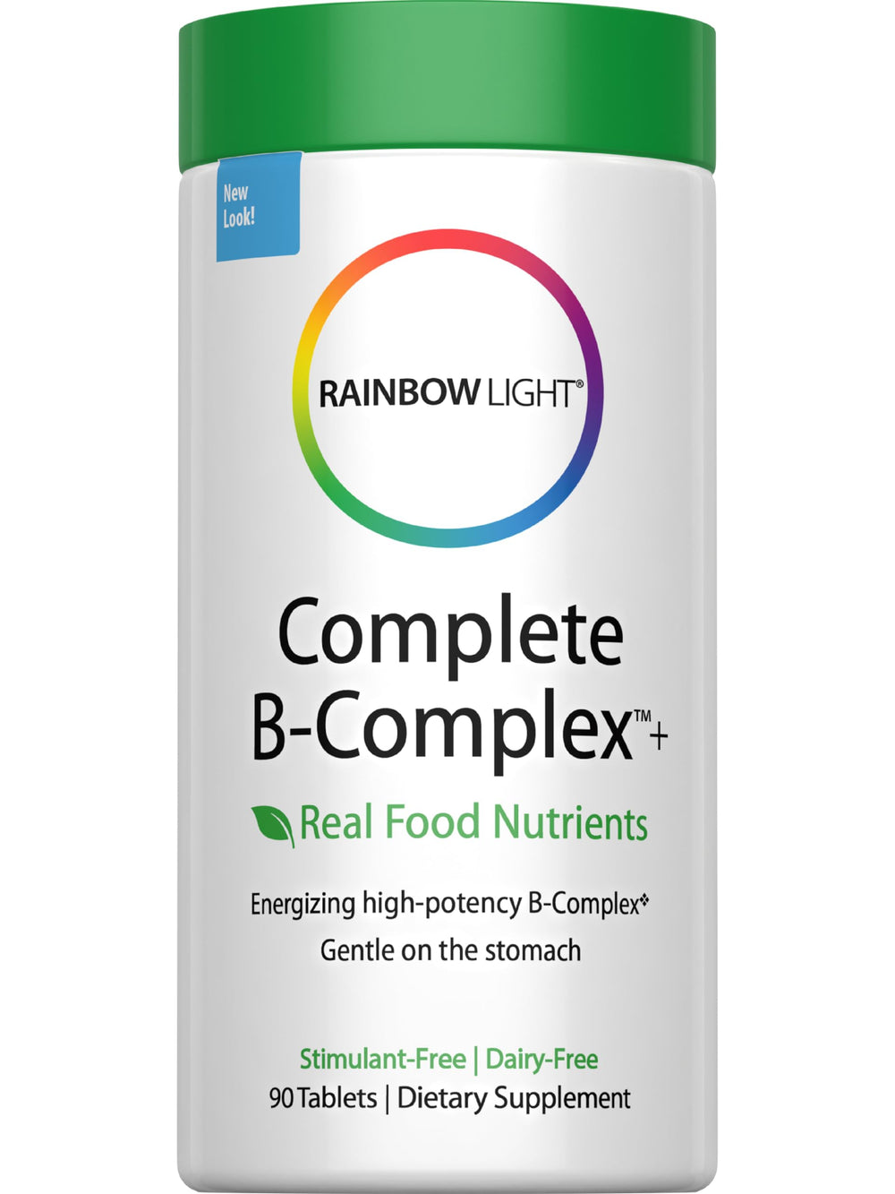 Rainbow Light Complete B-Complex bottle with 90-count label