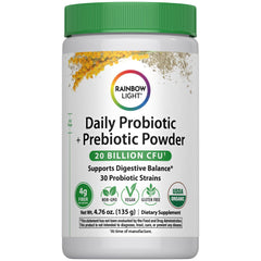 Hero product image for Rainbow Light Daily Probiotic & Prebiotic Powder 20 Billion CFU, 30 strains, 4.76 oz