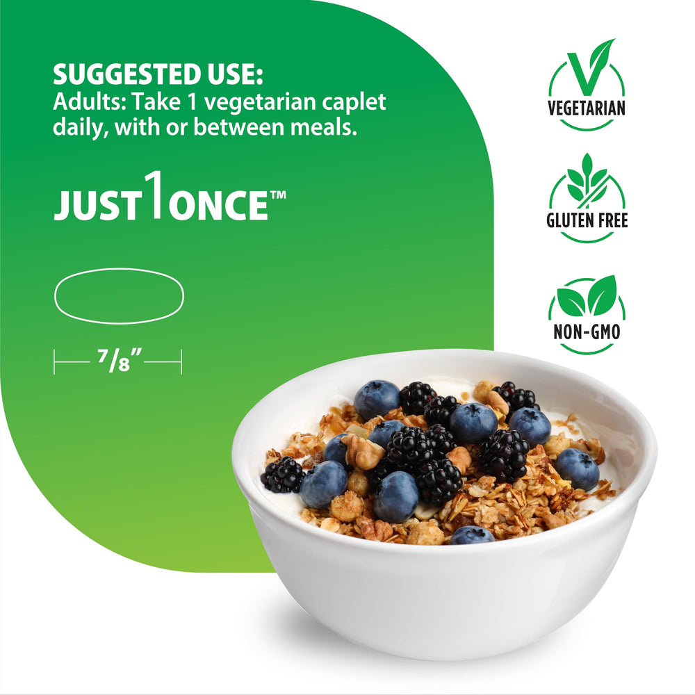 Non-GMO Project Verified, Vegetarian, Gluten-Free icons on Rainbow Light bottle