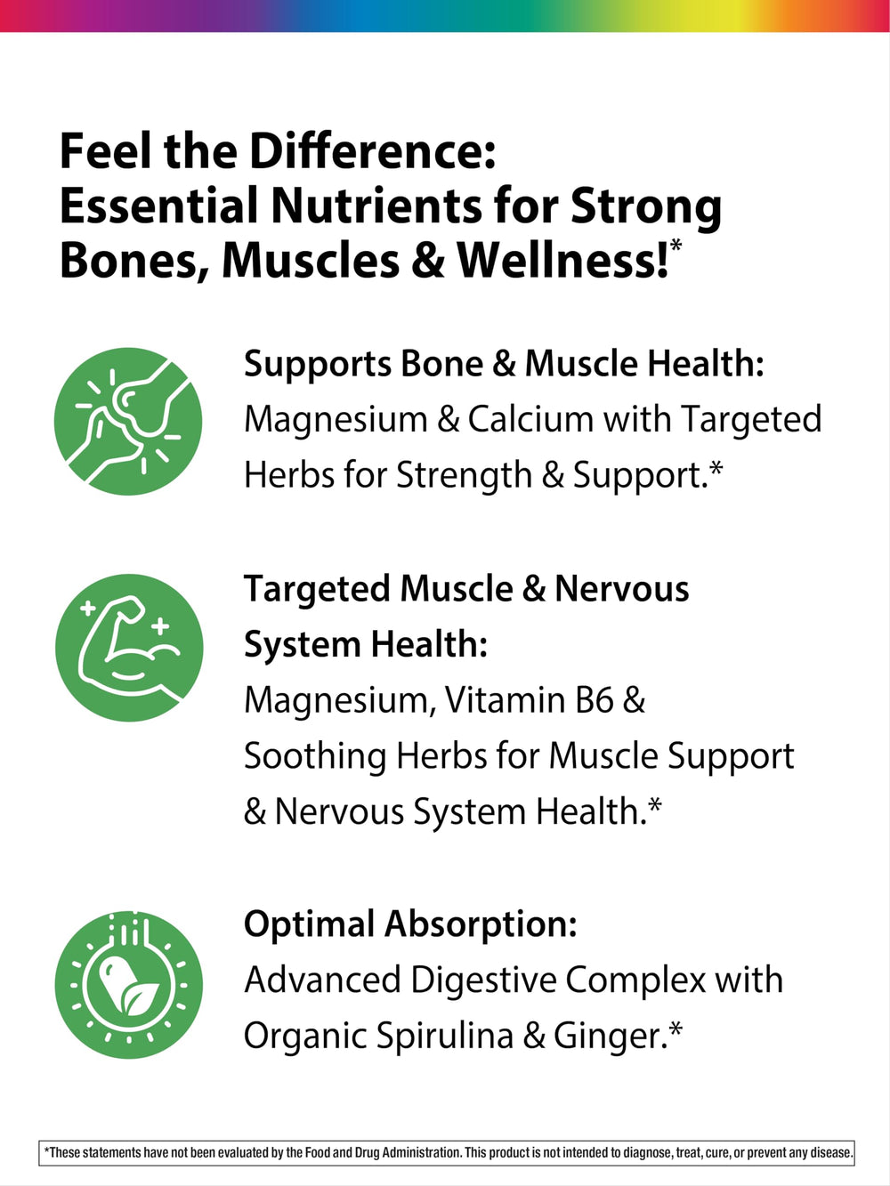 Spirulina, horsetail, ginger extract and betaine illustration
