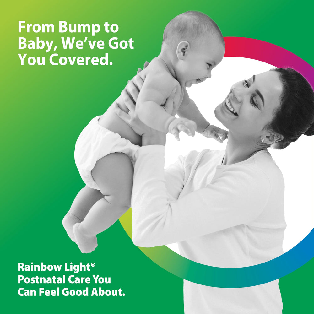 Illustration of prebiotic and probiotic blend in Rainbow Light formula