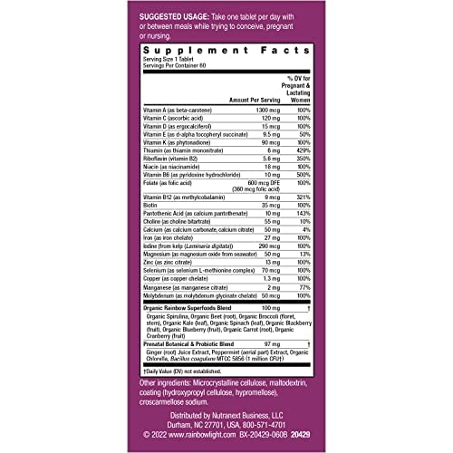 Prenatal health support messaging on packaging