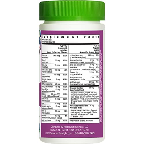 Professional product photography of prenatal vitamin