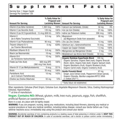 Front packaging of Rainbow Light Prenatal One multivitamin