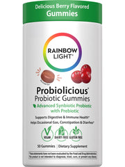 Rainbow Light Probiolicious Gummies bottle with Berry Flavor, 50 Count