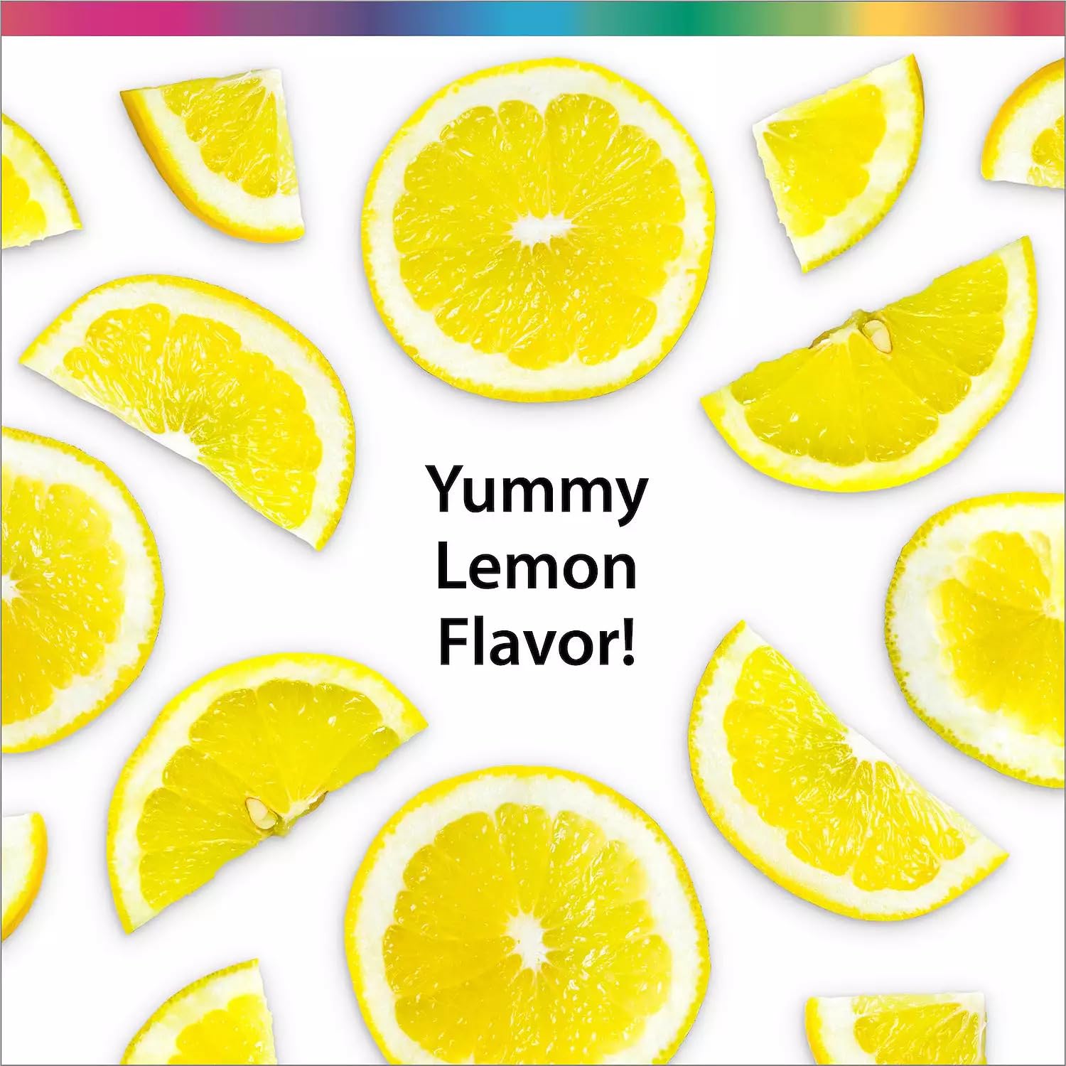 Lemon sour flavor gummy from Rainbow Light Sunny Gummies D3
