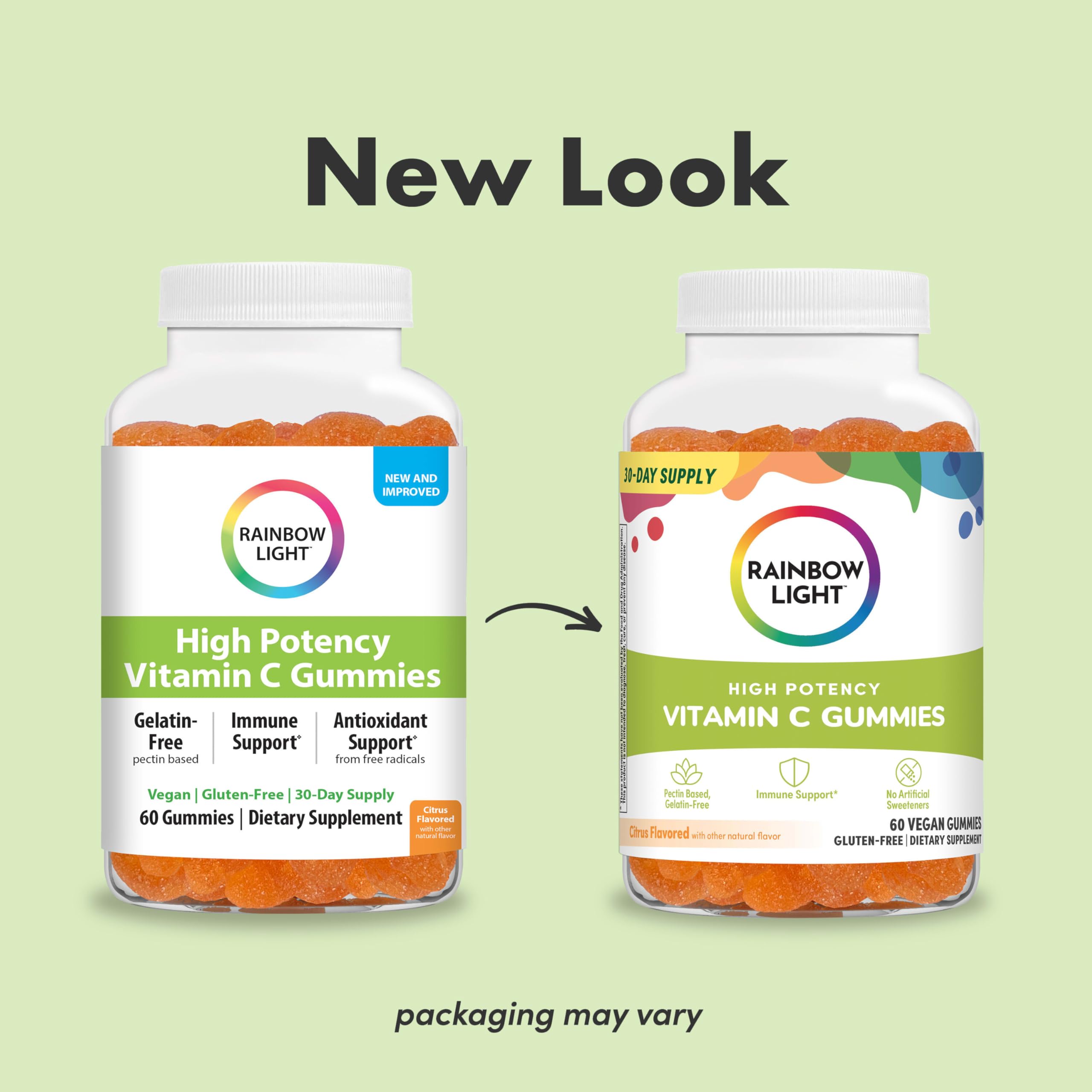 Rainbow Light Vitamin C Gummies packaging and bottle
