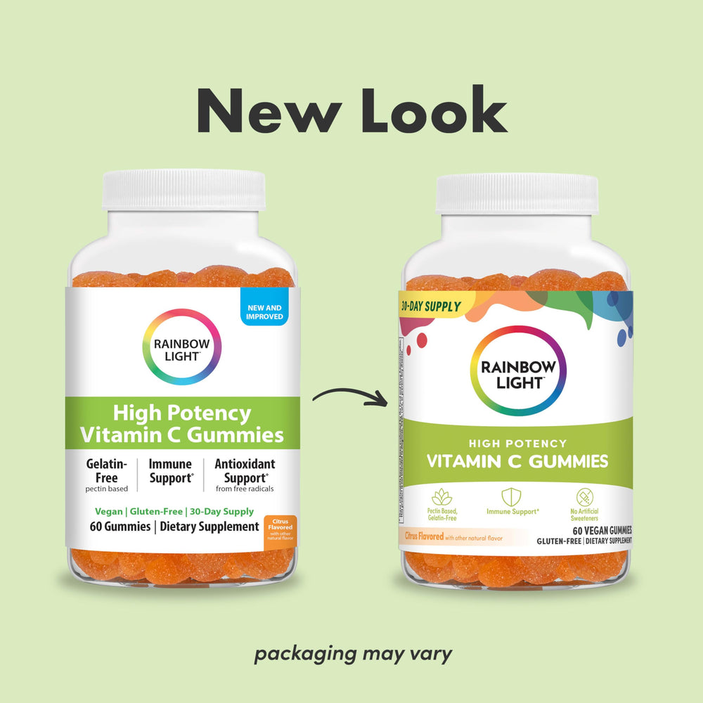 Rainbow Light Vitamin C Gummies packaging and bottle