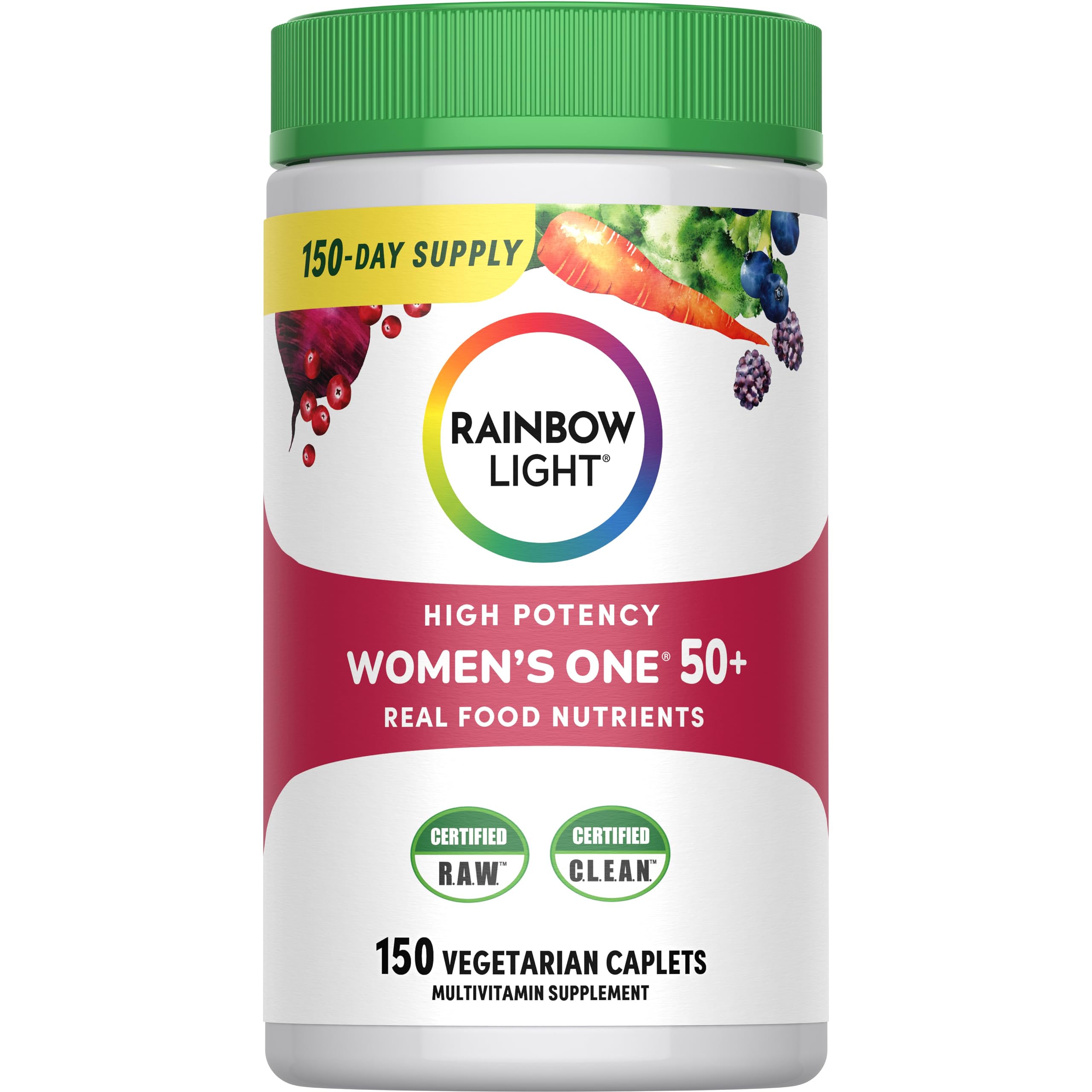 Rainbow Light Women 50+ multivitamin bottle