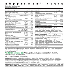 Bottle label highlighting immune support and high-potency formula