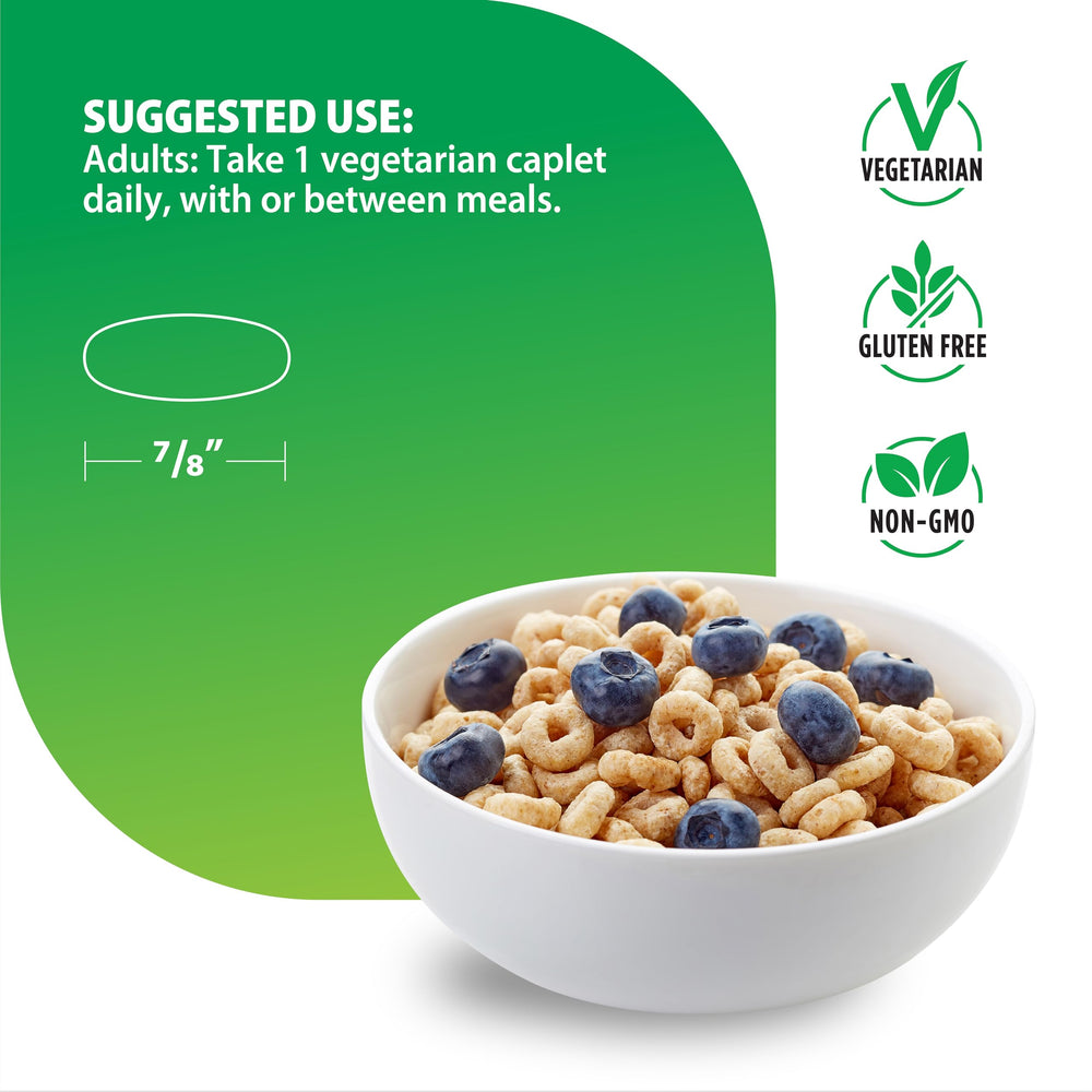 Nutrition facts panel for Rainbow Light Women's One Multivitamin