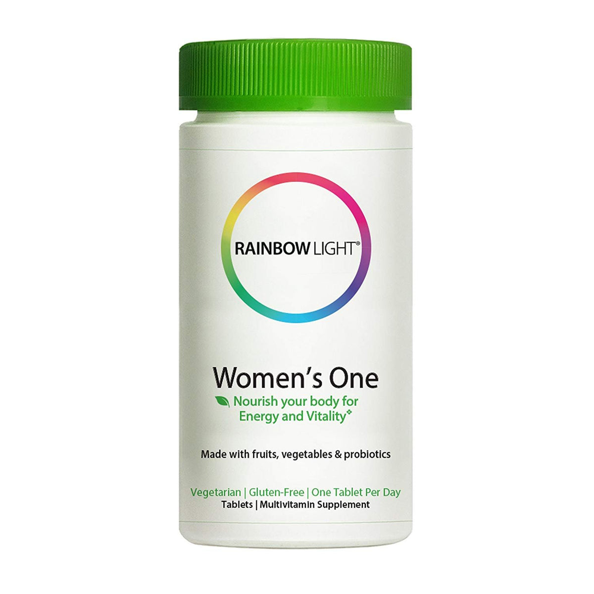 Rainbow Light Women's One Multivitamin bottle front view