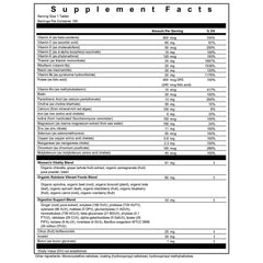 Close-up of Rainbow Light label on bottle