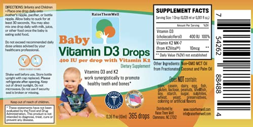 Physician-formulated vitamin D and K drops for kids