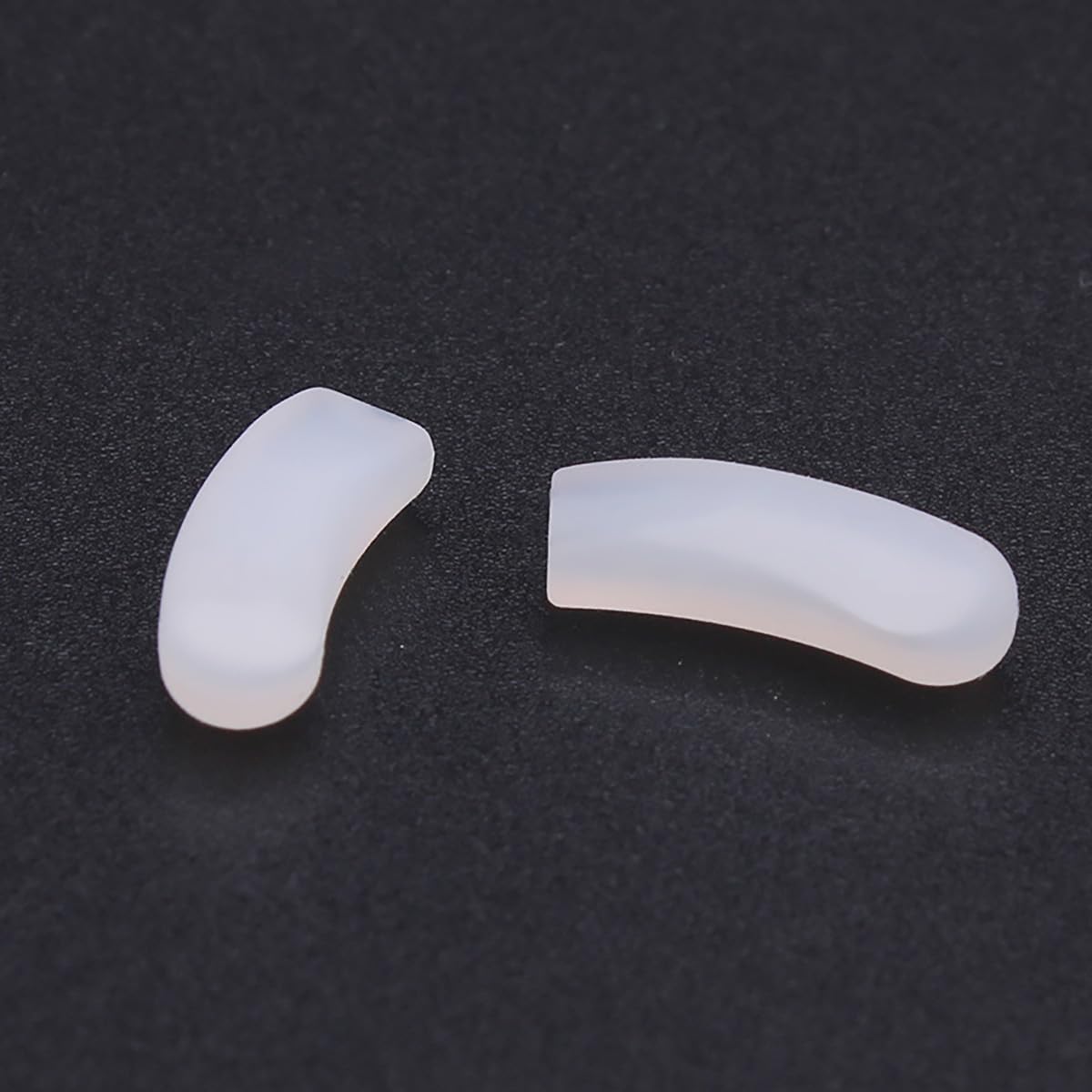 Ergonomic comfortable silicone nose pieces on glasses