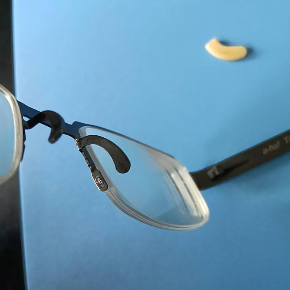 Glasses refreshed with RALHAYWI nose pads