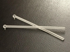 Instruction: slide ear sock onto glasses temple