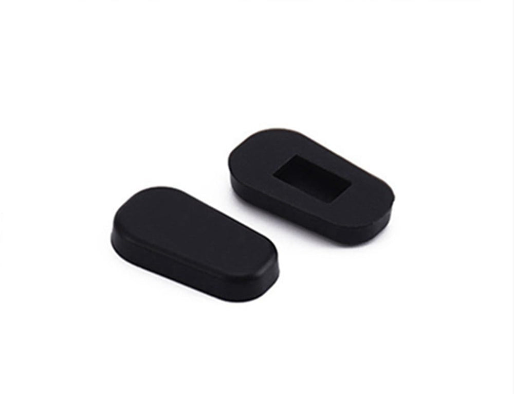 Anti-slip silicone nose pads installed on eyeglasses
