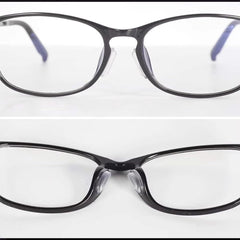 D-shaped ergonomic nose pad design for glasses