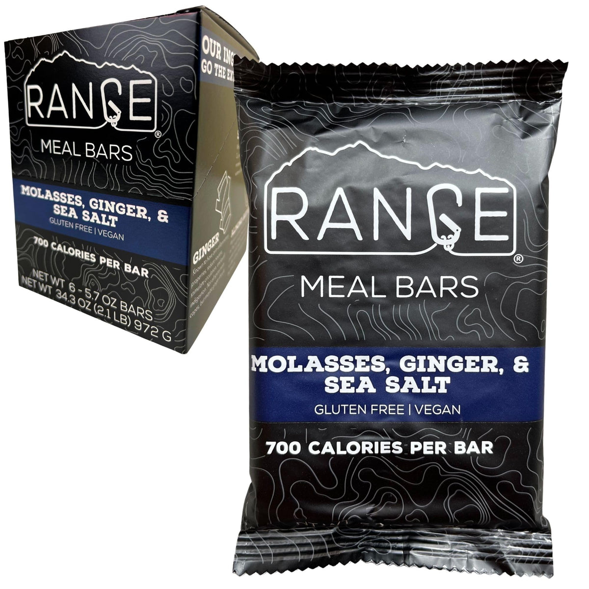 Range Meal Bar 6-pack packaging for easy carry on treks.