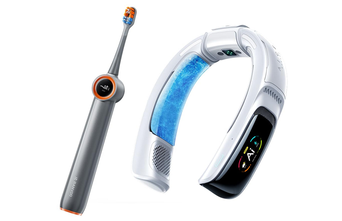 RANVOO AICE3 White bubble sonic toothbrush front view