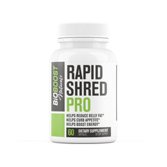 Rapid Shred PRO Series bottle label showing 60 pills