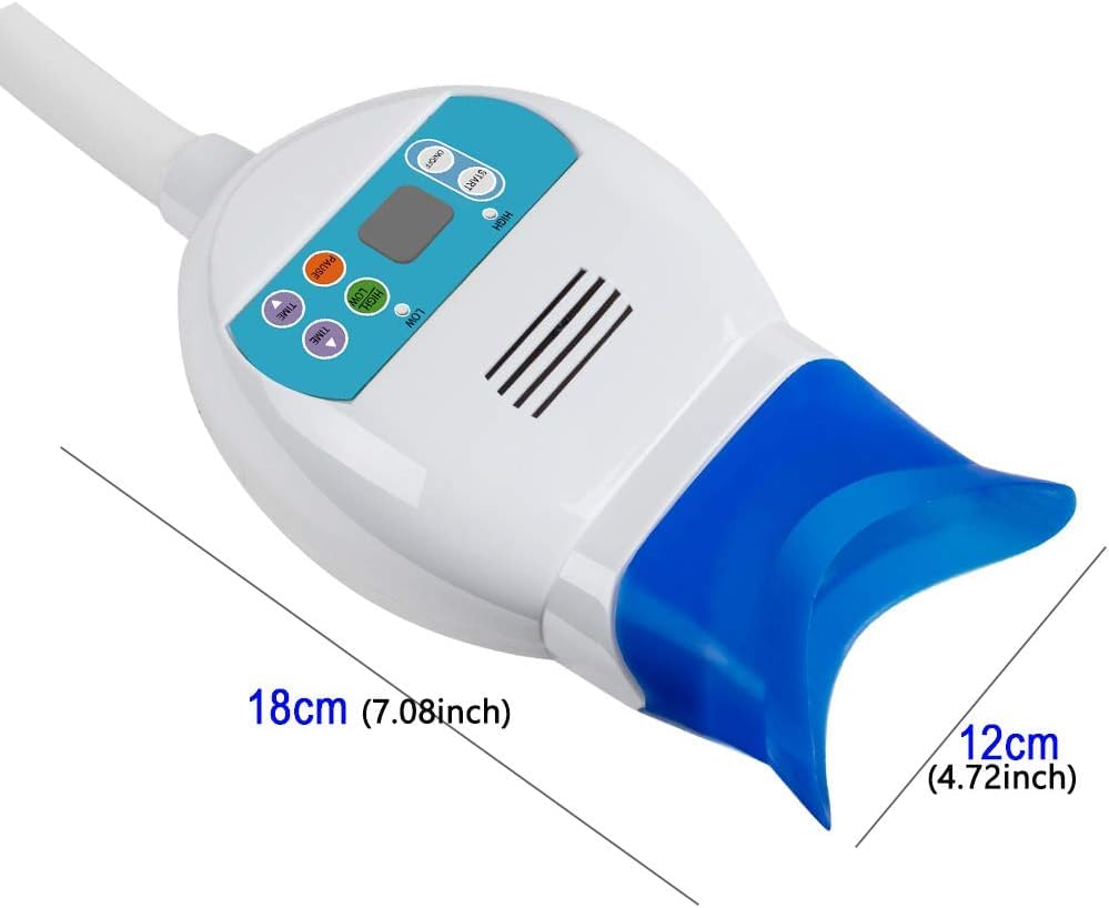 Rasamer lamp mounted on a dental chair