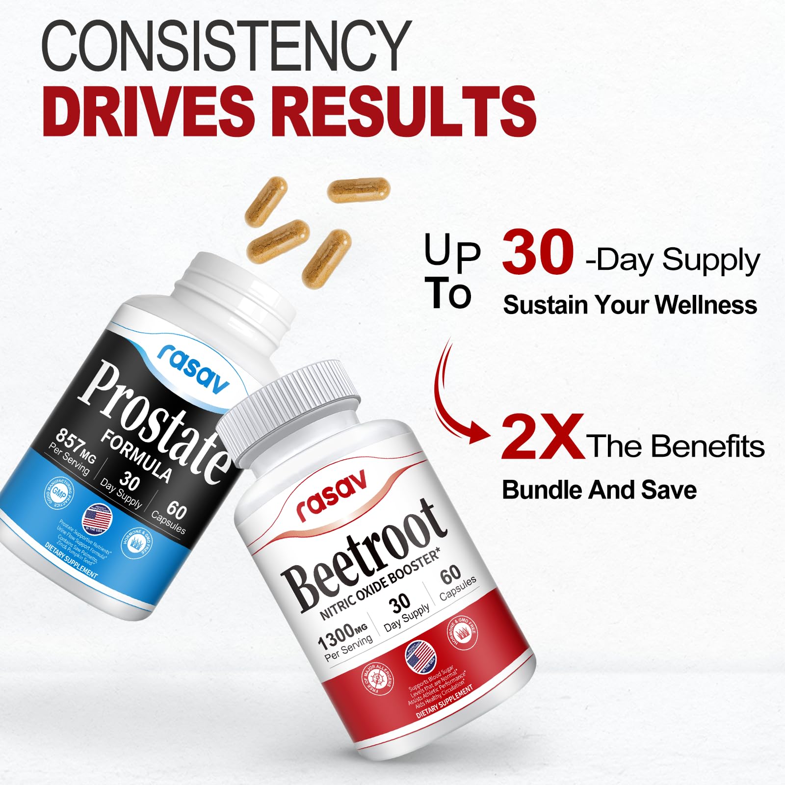 Rasav ingredients panel showing key components