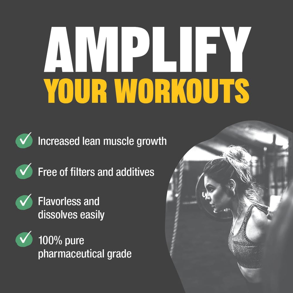 Nutrition facts panel for Raw Barrel No Bull L-Glutamine Powder
